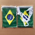 TIKI FLAG 20pcs/lot Brazil bunting flags 14x21cm Pennant Brazil String Banner Festival Party Holiday for decoration