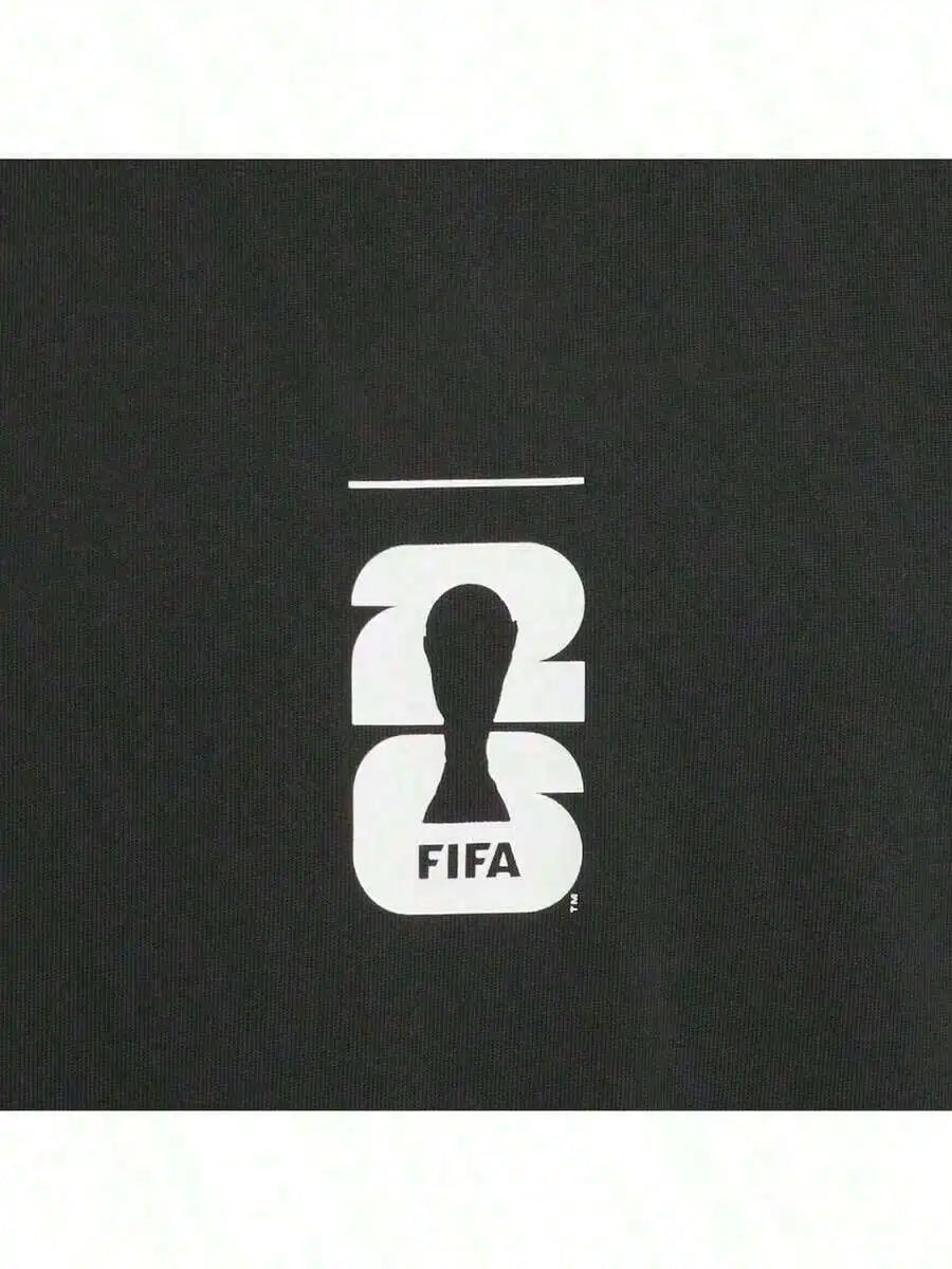 2026 World Cup Commemorative Short Sleeve T-Shirt, Front Logo, Back CAN MEX USA & Jules Rimet Design