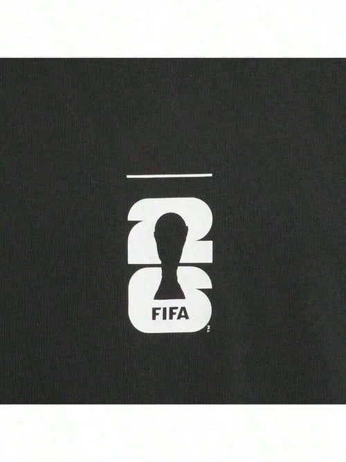 2026 World Cup Commemorative Short Sleeve T-Shirt, Front Logo, Back CAN MEX USA & Jules Rimet Design